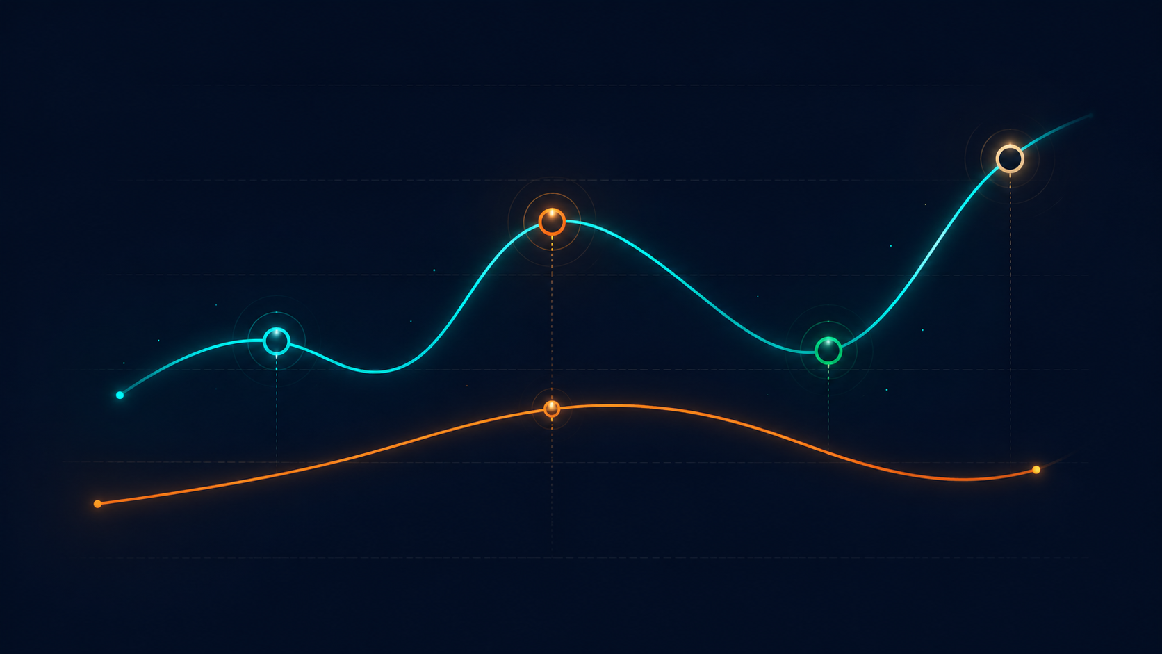 Minimal infographic showing glucose rhythm, thermic effect, and a meal timing window